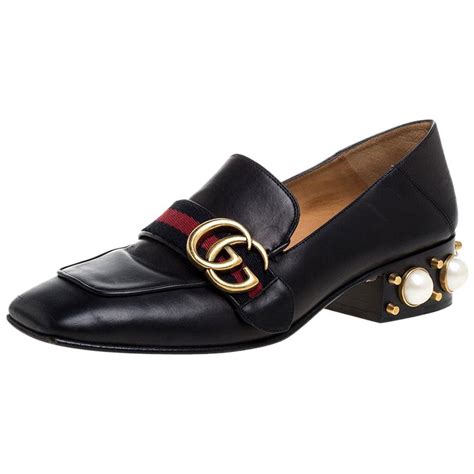 gucci peyton pearl pumps|Gucci Peyton Block Low.